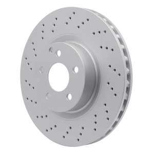 Mercedes-Benz CL550 Brake Rotor (1) - Front - R1 Concepts - Drilled GeoMET - `07-`13